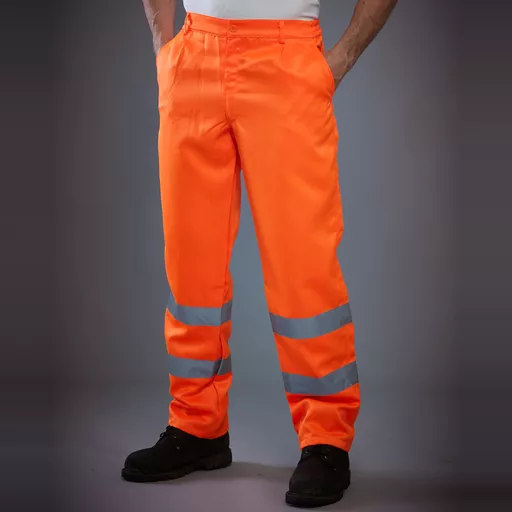 Hi-Vis Polycotton Work Trouser (Reg)