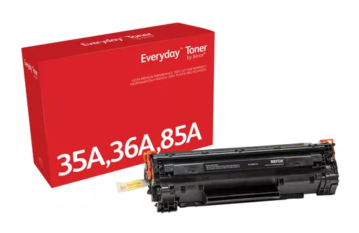 Xerox 006R03708 Toner cartridge black, 2K pages (replaces Canon 725 HP 35A/CB435A 36A/CB436A 85A/CE285A) for Canon LBP-3018/6000/HP LaserJet P 1505/HP Pro P 1100