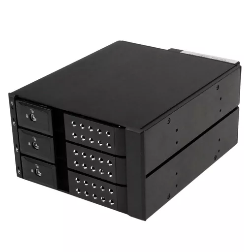 StarTech.com 3 Bay Aluminum Trayless Hot Swap Mobile Rack Backplane for 3.5in SAS II/SATA III - 6 Gbps HDD