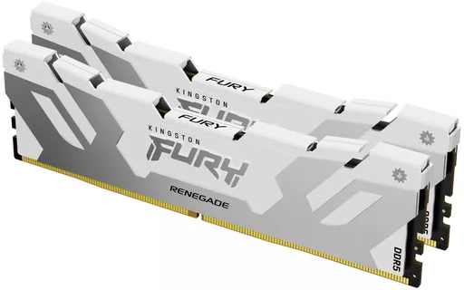 Kingston Technology FURY 32GB 6000MT/s DDR5 CL32 DIMM (Kit of 2) Renegade White XMP