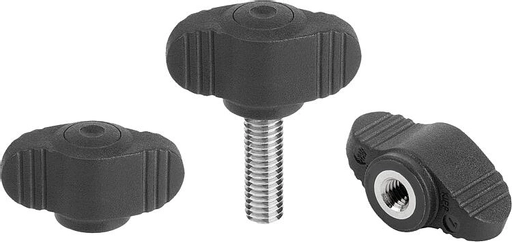 K0274 - Metal Detectable Mini Wing Grips Parts In Stainless Steel Size M5-M6