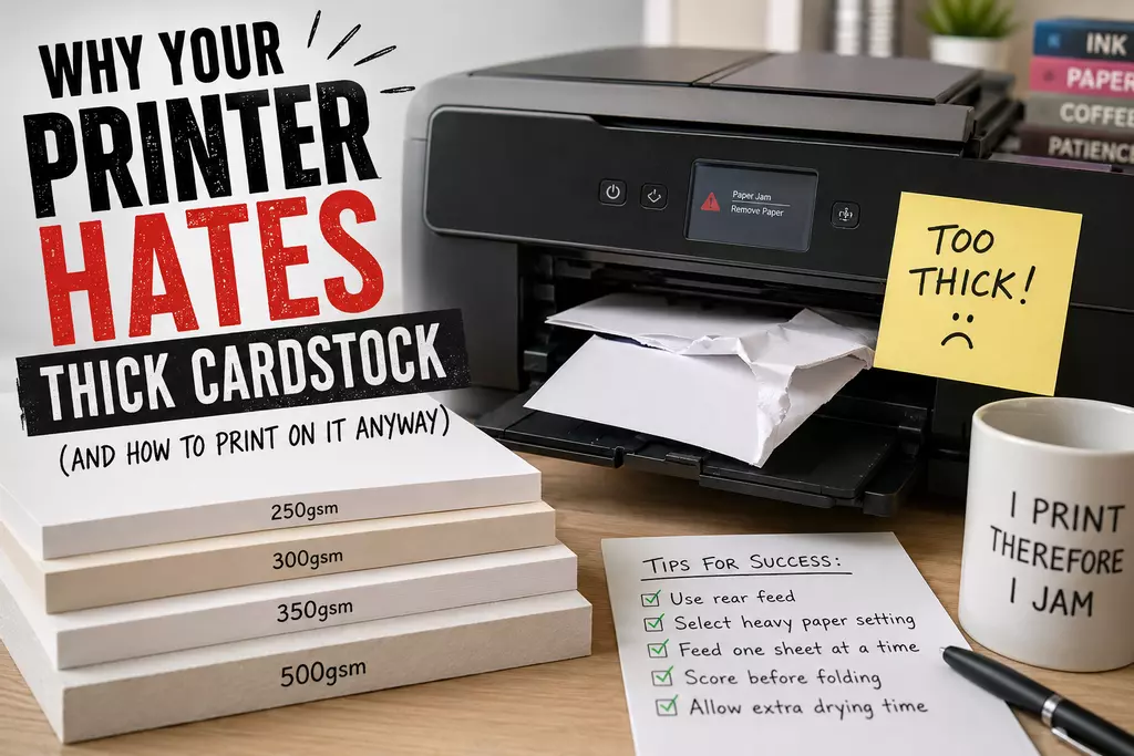 Why Your Printer Hates Thick Cardstock (And How to Print on It Anyway)