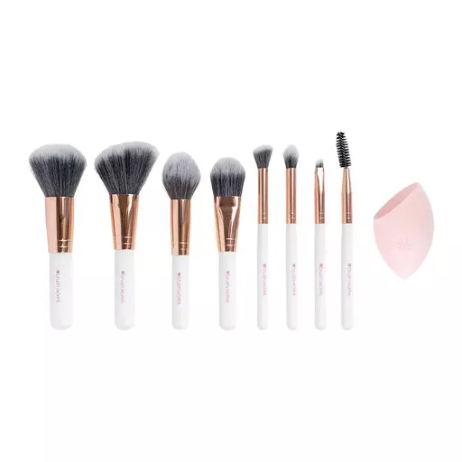 Brushworks Exclusive Makeup Brush & Sponge Set