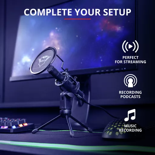 Trust GXT 241 Velica Black PC microphone