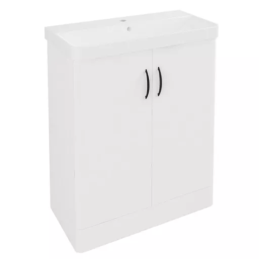 Cavone II 70CM 2 Door Basin Vanity Unit - White