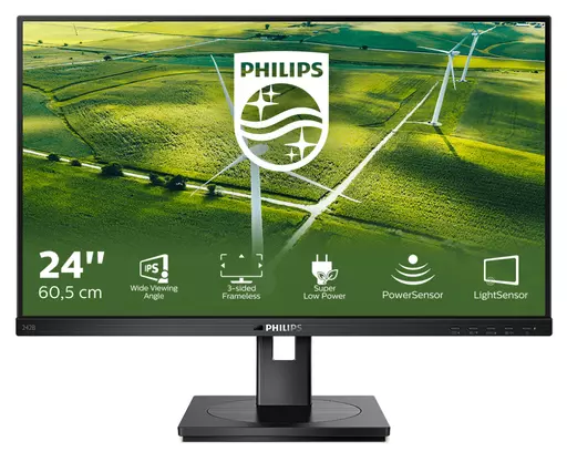 Philips 242B1G/00 LED display 60.5 cm (23.8") 1920 x 1080 pixels Full HD Black