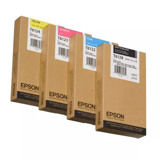 Epson C13T61280N/T6128 Ink cartridge black matt 220ml for Epson Stylus Pro 7400/7450/7800/7880