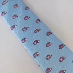 Blue hedgehog tie