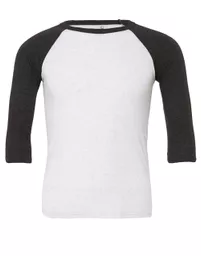 Canvas Unisex 3/4 Sleeve Baseball Tee