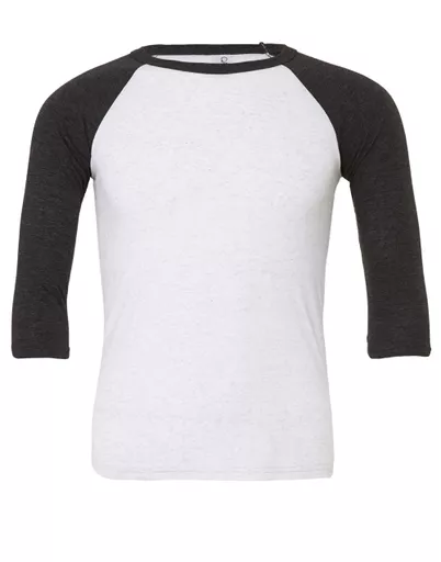 Canvas Unisex 3/4 Sleeve Baseball Tee